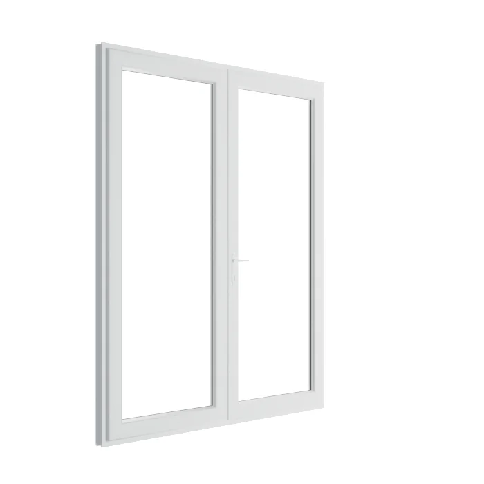uPVC French doors opening demonstration