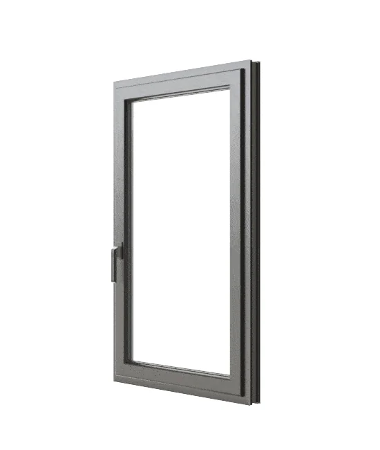 uPVC tilt-and-turn window opening demonstration